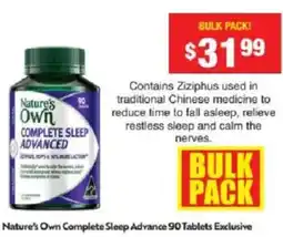 Chemist Warehouse Nature's Own Complete Sleep Advance offer
