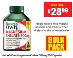 Chemist Warehouse Nature's Own Magnesium Chelate offer