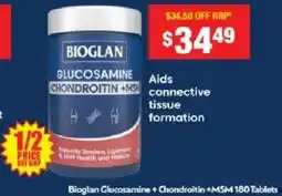 Chemist Warehouse Bioglan Glucosamine + Chondroitin + MSM offer