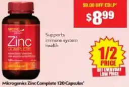 Chemist Warehouse Microgenics Zinc Complete offer