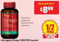 Chemist Warehouse Microgenics Ginkgo 7,000 offer
