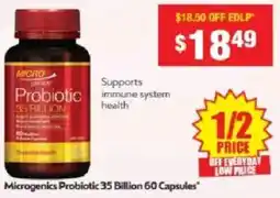 Chemist Warehouse Microgenics Probiotic 35 Billion offer