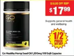 Chemist Warehouse Go Healthy Hemp Seed Oil offer