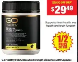 Chemist Warehouse Go Healthy Fish Oil Double Strength Odourless offer