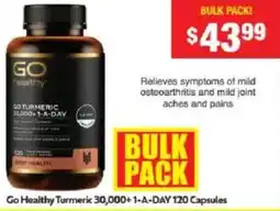 Chemist Warehouse Go Healthy Turmeric 30,000+ 1-A-DAY offer