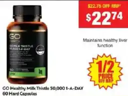 Chemist Warehouse Go healthy milk thistle 50,000 1-a-day offer