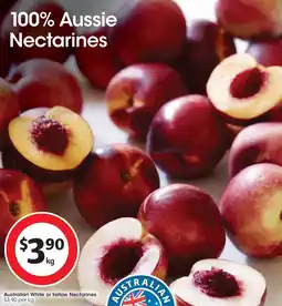 Coles Australian White or Yellow Nectarines offer