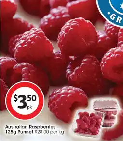 Coles Australian Raspberries offer