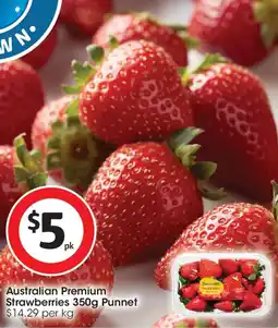 Coles Australian Premium Strawberries Punnet offer