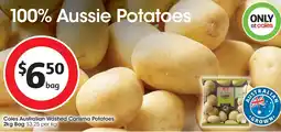 Coles Coles Australian Washed Carisma Potatoes offer