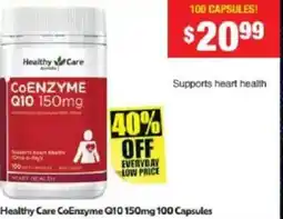 Chemist Warehouse Healthy Care CoEnzyme Q10 offer