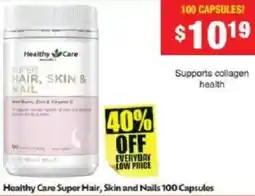 Chemist Warehouse Healthy Care Super Hair, Skin and Nails offer