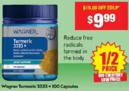 Chemist Warehouse Wagner Turmeric 3333+ offer