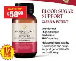 Chemist Warehouse Wanderlust High Strength Berberine offer