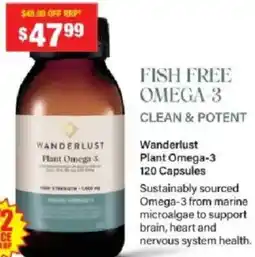 Chemist Warehouse Wanderlust Plant Omega-3 offer