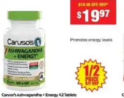 Chemist Warehouse Caruso's Ashwagandha +Energy offer