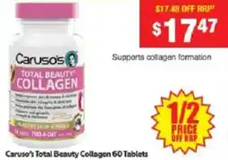 Chemist Warehouse Caruso's Total Beauty Collagen offer