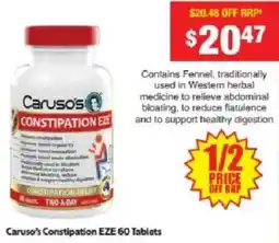 Chemist Warehouse Caruso's Constipation EZE offer