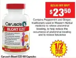 Chemist Warehouse Caruso's Bloat EZE offer