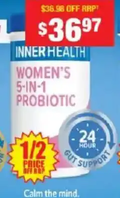 Chemist Warehouse Inner health women's 5-in-1 probiotic offer