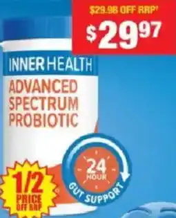 Chemist Warehouse Inner health advanced spectrum probiotic offer