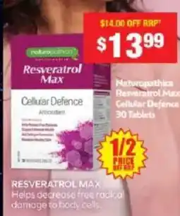 Chemist Warehouse Resveratrol Max Cellular Defence offer