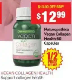 Chemist Warehouse Naturopathica Vegan Collagen Health offer