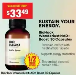 Chemist Warehouse BioHack Wanderlust NAD+ Boost offer
