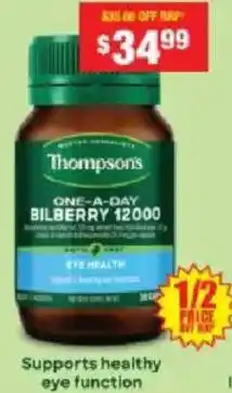 Chemist Warehouse Thompson's bilberry 12000 offer