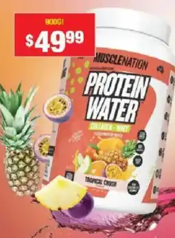 Chemist Warehouse Musclenation protein water tropical crush offer