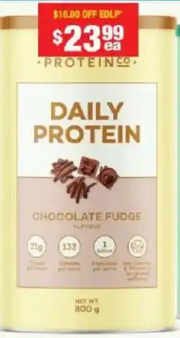 Chemist Warehouse Protein co. daily protein offer
