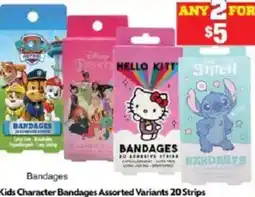 Chemist Warehouse Kids Character Bandages Assorted Variants offer