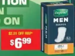 Chemist Warehouse Depend for Men Guards offer