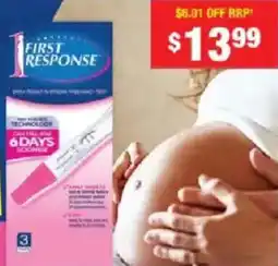 Chemist Warehouse First Response Instream Pregnancy Test offer
