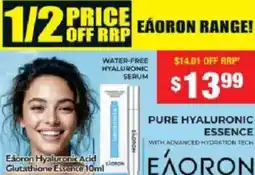 Chemist Warehouse Eáoron Hyaluronic Acid Glutathione Essence offer