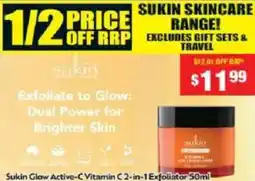 Chemist Warehouse Sukin Glow Active-C Vitamin C 2-in-1 Exfoliator offer