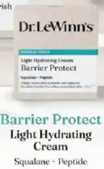 Chemist Warehouse Dr.LeWinn's Light Hydrating Cream Squalane + Peptide offer