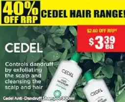 Chemist Warehouse Cedel Anti-Dandruff Shampoo offer