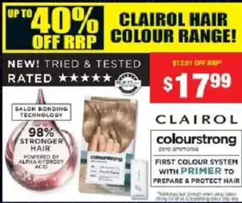 Chemist Warehouse Clairol colourstrong offer