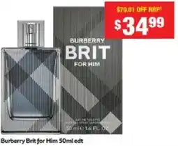 Chemist Warehouse Burberry Brit for Him offer
