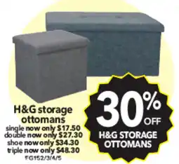 Cheap as Chips H&G storage ottomans offer