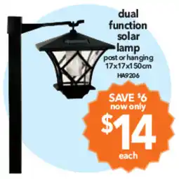 Cheap as Chips Dual function solar lamp offer