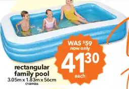Cheap as Chips Rectangular family pool offer