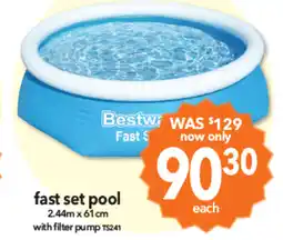 Cheap as Chips Fast set pool offer