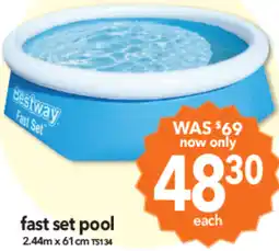 Cheap as Chips Fast set pool offer
