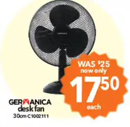 Cheap as Chips GERMANICA desk fan offer