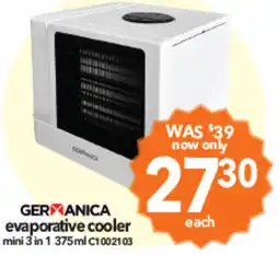 Cheap as Chips GERMANICA evaporative cooler mini 3 in 1 offer