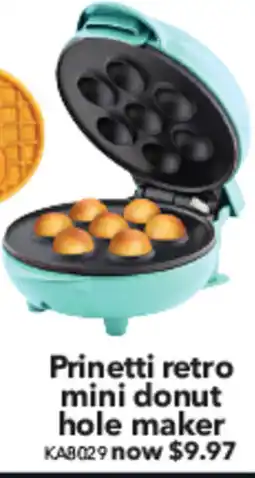 Cheap as Chips Prinetti retro mini donut hole maker offer