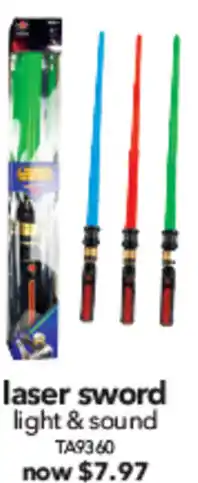 Cheap as Chips Laser sword light & sound offer