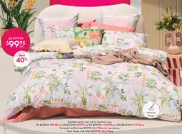 Pillow Talk Sundara quilt cover set by Habitat Cotton offer